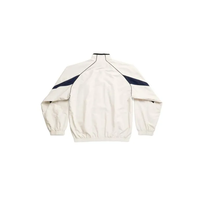 WomenMen Coats and Jackets Balenciaga 3b Sports Icon Medium Fit Tracksuit Jacket In White