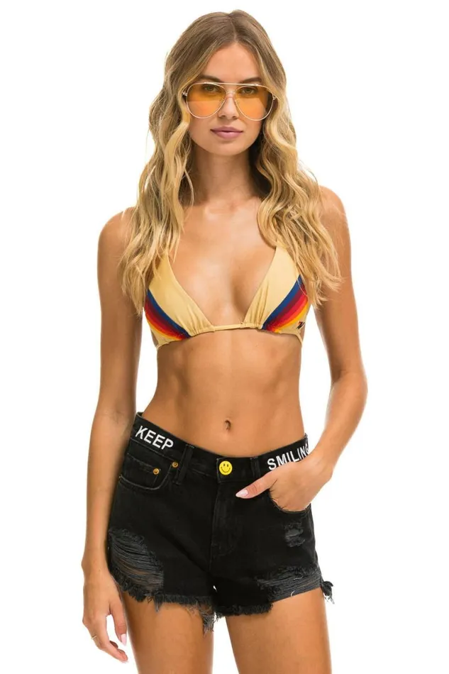 WomenMen Denim Aviator Nation Mid Rise Boyfriend Cutoff Keep Smiling Jean Shorts 8211 Vintage Black