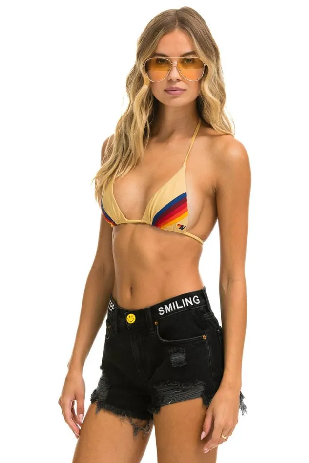 WomenMen Denim Aviator Nation Mid Rise Boyfriend Cutoff Keep Smiling Jean Shorts 8211 Vintage Black