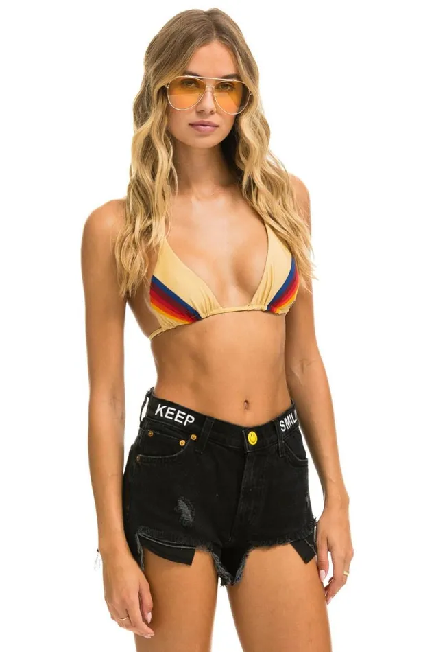 WomenMen Denim Aviator Nation Mid Rise Rocker Cowgirl Cutoff Keep Smiling Jean Shorts 8211 Vintage Black
