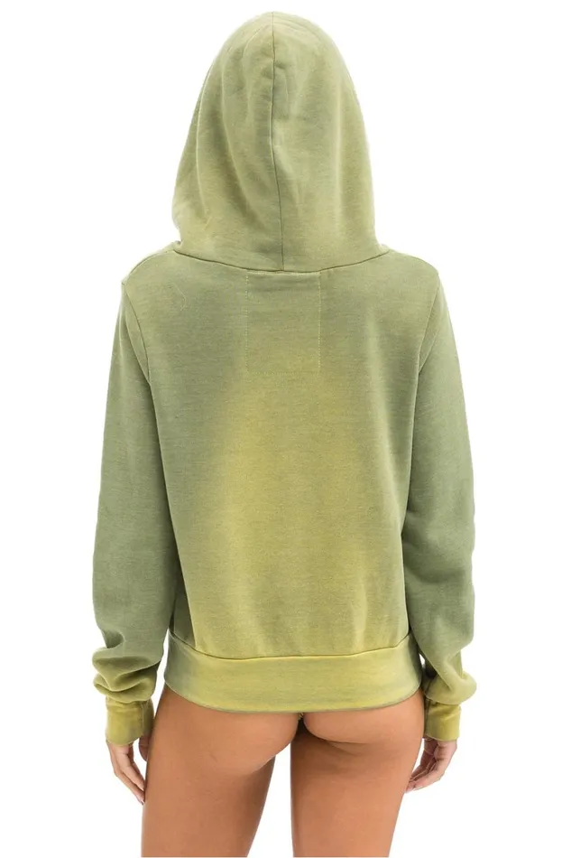 WomenMen Hoodies Aviator Nation 5 Stripe Hoodie 8211 Faded Army
