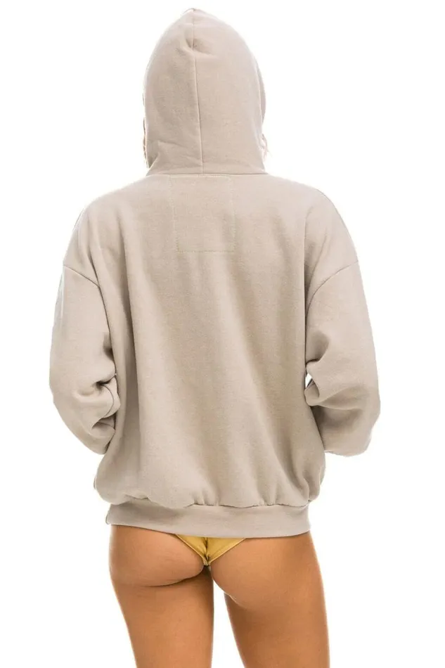WomenMen Hoodies Aviator Nation Laguna Beach Relaxed Pullover Hoodie 8211 Sand