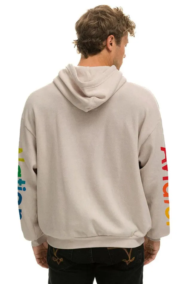 WomenMen Hoodies Aviator Nation Laguna Beach Relaxed Pullover Hoodie 8211 Sand