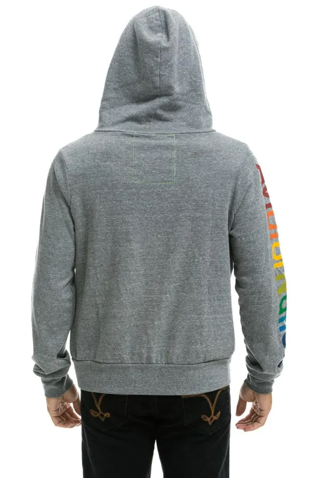 WomenMen Hoodies Aviator Nation Manhattan Beach Hoodie 8211 Heather Grey