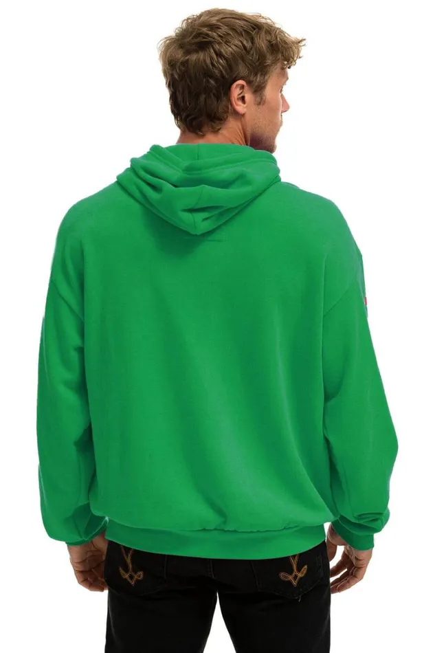 WomenMen Hoodies Aviator Nation Vail Relaxed Pullover Hoodie 8211 Kelly Green