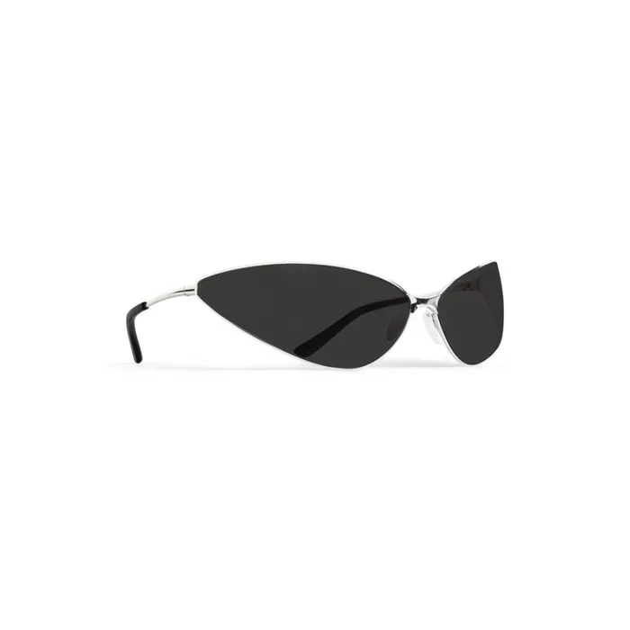 WomenMen Sunglasses Balenciaga Razor Cat Sunglasses In Silver