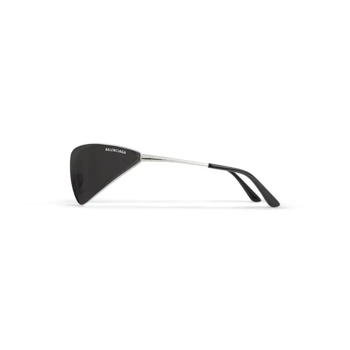 WomenMen Sunglasses Balenciaga Razor Cat Sunglasses In Silver