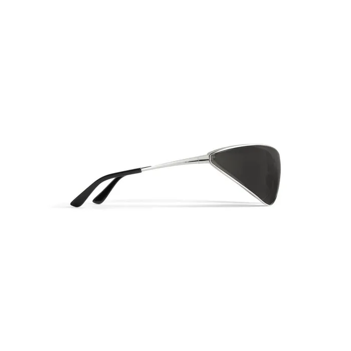 WomenMen Sunglasses Balenciaga Razor Cat Sunglasses In Silver