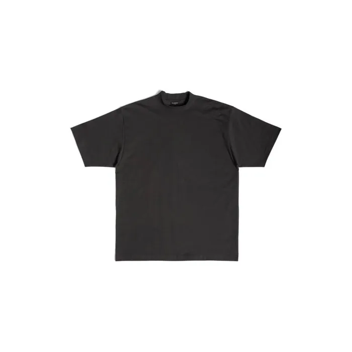 WomenMen Tshirts Balenciaga Bb Paris Strass Tshirt Medium Fit In Black Faded