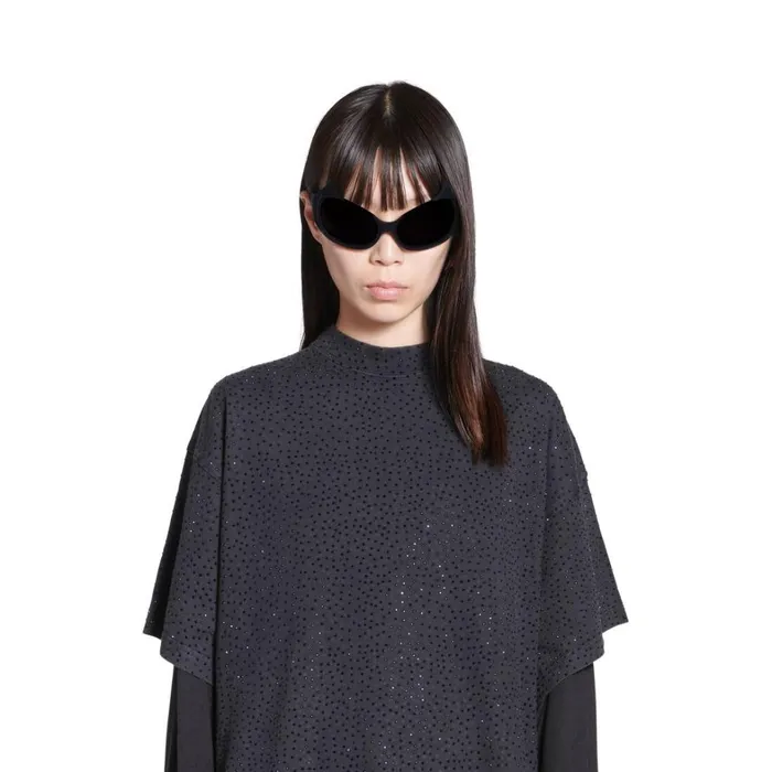 WomenMen Tshirts Balenciaga Tshirt Oversized In Black Faded