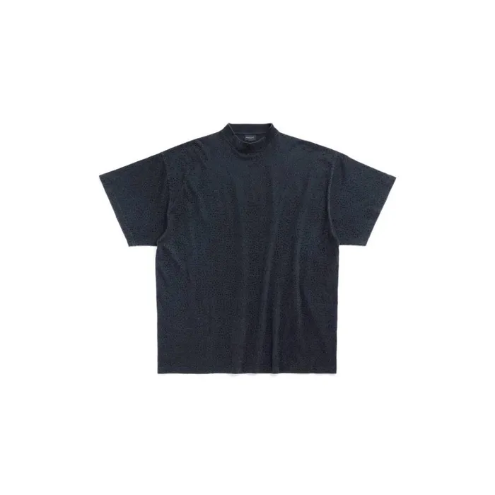 WomenMen Tshirts Balenciaga Tshirt Oversized In Black Faded