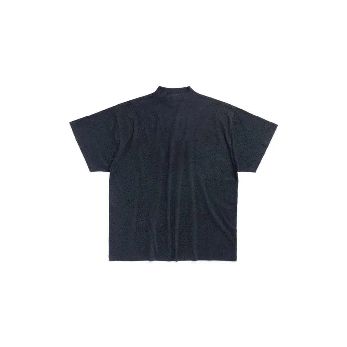 WomenMen Tshirts Balenciaga Tshirt Oversized In Black Faded