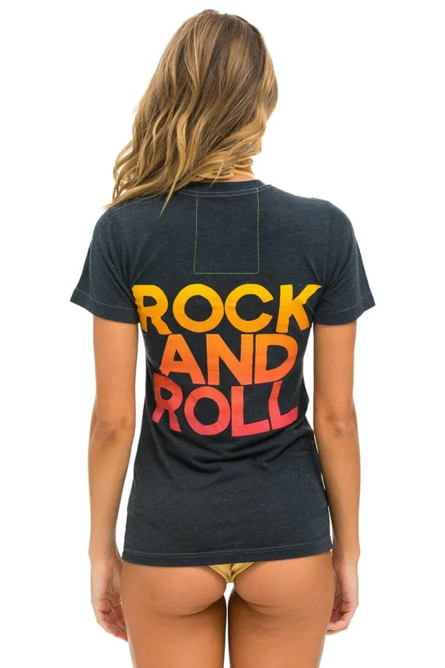 WomenMen Tees Aviator Nation Bottlerock 2024 Tee 8211 Charcoal