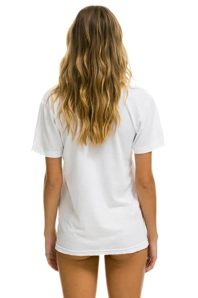 WomenMen Tees Aviator Nation Logo Tee 8211 White