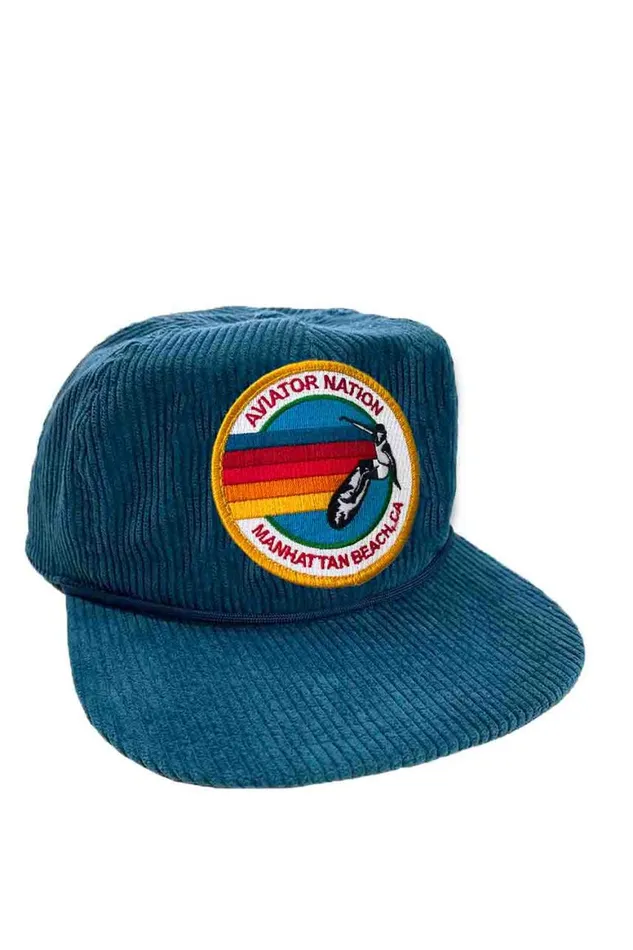 WomenMen Trucker Hats Aviator Nation Signature Manhattan Beach Vintage Corduroy Trucker