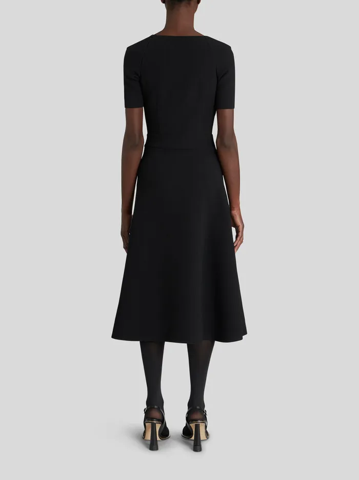 Women Midi Dress With Foliage Embroidery Etro Dresses
