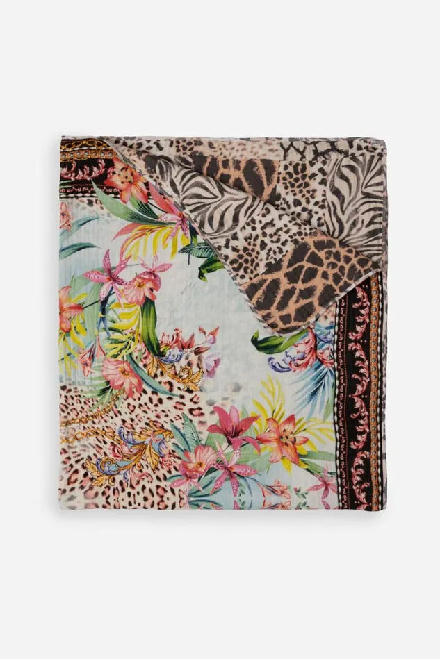 Women MILLER TIGRE GAUZE BLANKET Miller Tigre Scarf Print Johnny Was Blankets Women MILLER TIGRE GAUZE BLANKET Miller Tigre Scarf Print Johnny Was Blankets