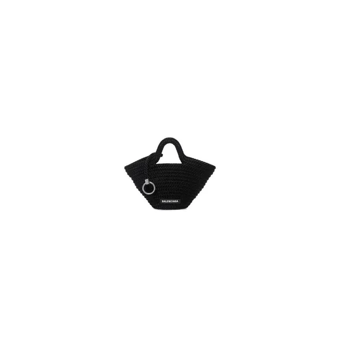 Women Mini Bags Balenciaga Ibiza Mini Basket With Strap In Black