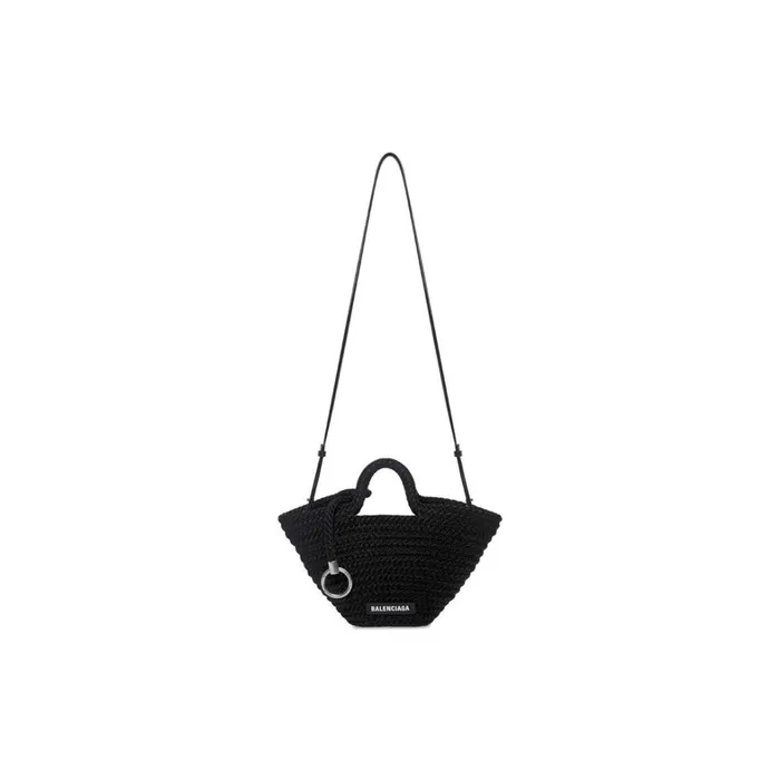 Women Mini Bags Balenciaga Ibiza Mini Basket With Strap In Black