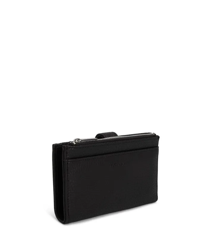 Women Motivsm Small Vegan Wallet 8211 Purity Black Matt and Nat Wallets