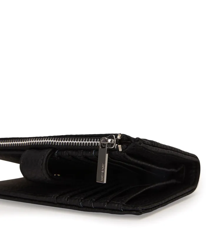 Women Motivsm Small Vegan Wallet 8211 Purity Black Matt and Nat Wallets