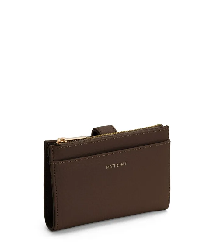 Women Motivsm Small Vegan Wallet 8211 Purity Chocolate Matt and Nat Wallets