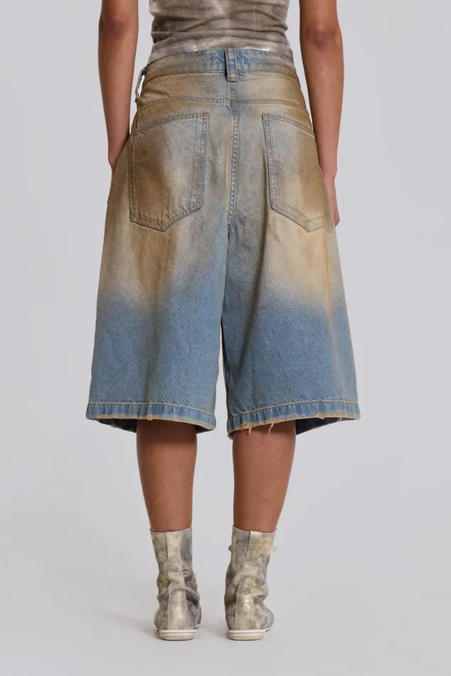 Women Mud Wash Colossus Jorts Jaded London Shorts and Jorts