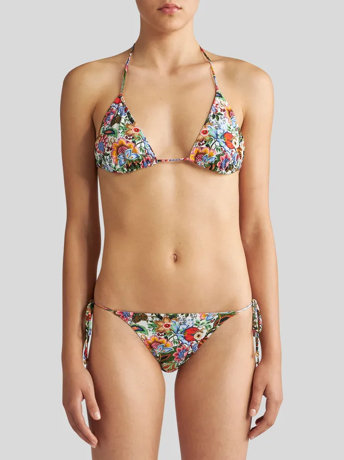 Women Multicoloured Bouquet Bikini Etro Beachwear