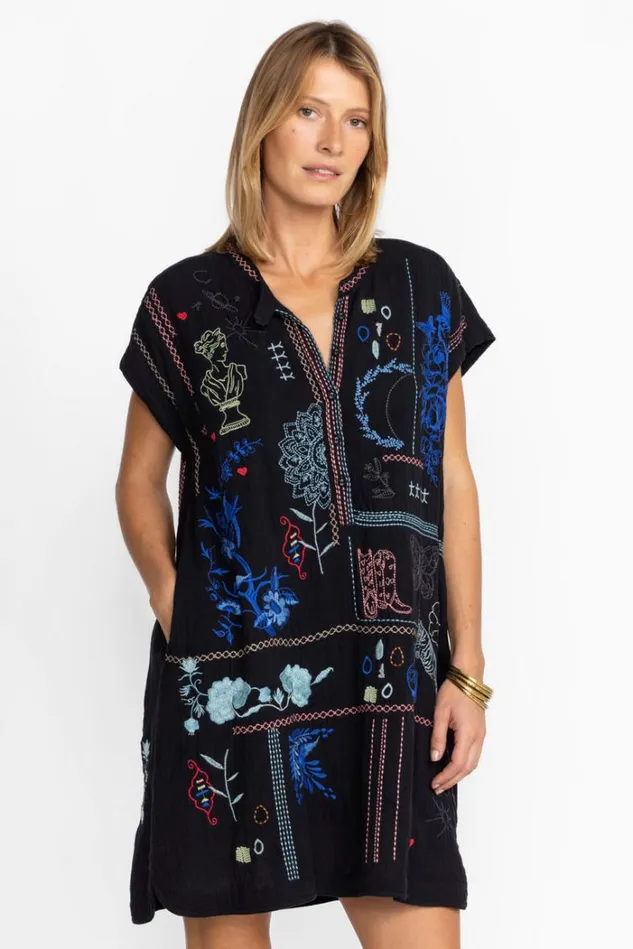 Women NAHMAD DRESS Black Johnny Was Dresses Women NAHMAD DRESS Black Johnny Was Dresses
