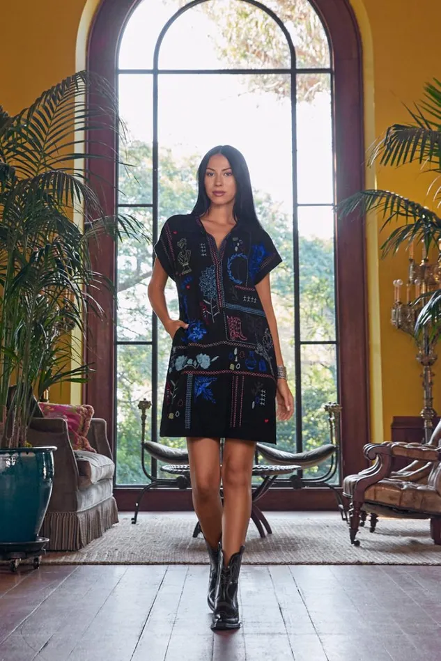 Women NAHMAD DRESS Black Johnny Was Dresses Women NAHMAD DRESS Black Johnny Was Dresses