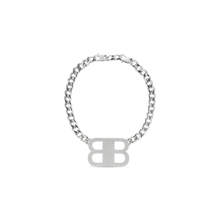 Women Necklaces Balenciaga Bb 20 Necklace In Silver
