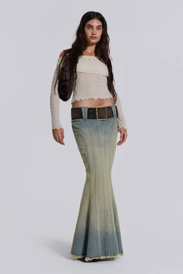 Women Nyra Long Sleeve Bardot Top Jaded London Long Sleeve Tops