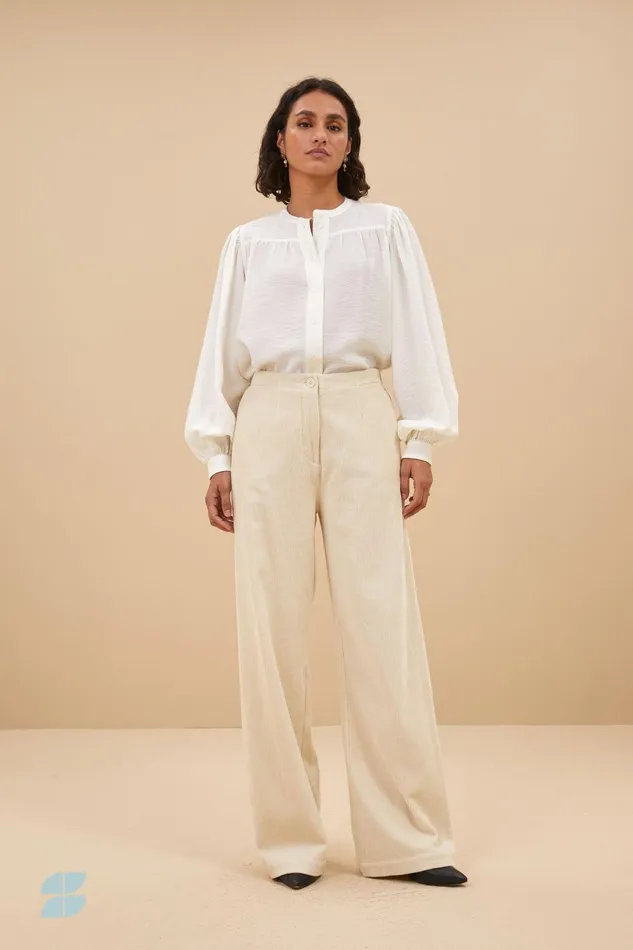 Women Olan Blouse Off White Bybar Blouses Women Olan Blouse Off White Bybar Blouses