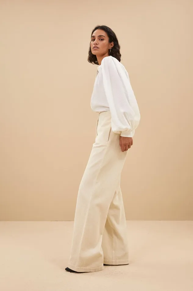 Women Olan Blouse Off White Bybar Blouses Women Olan Blouse Off White Bybar Blouses