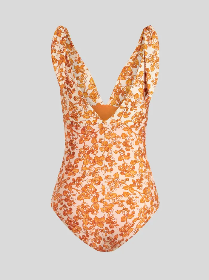 Women OnePiece Swimsuit With Berry Print Etro Beachwear