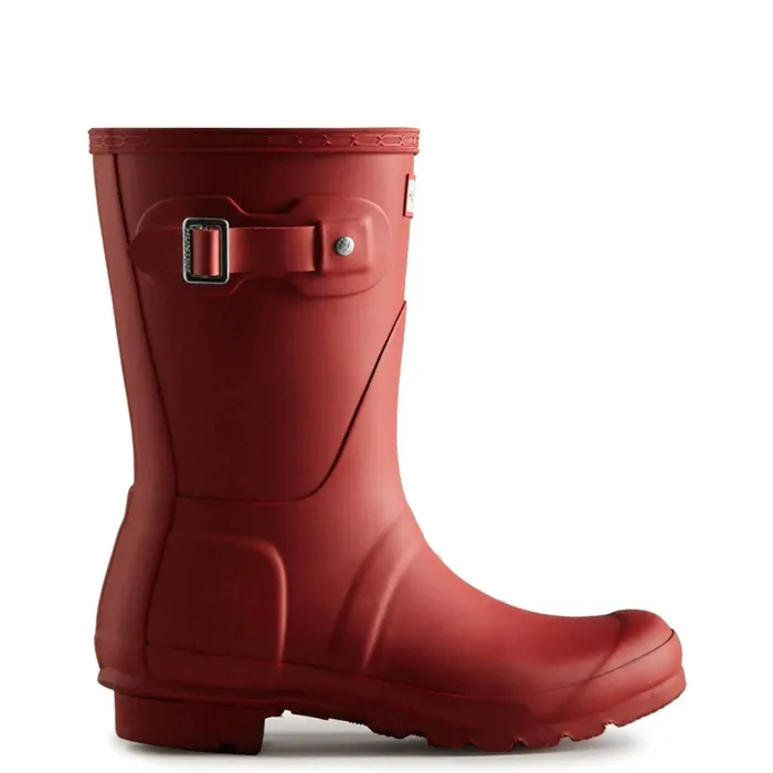 Women Original Short Rain Boots Hunter Boots Original Short Rain Boots 8211 Hunter Boots Military Red