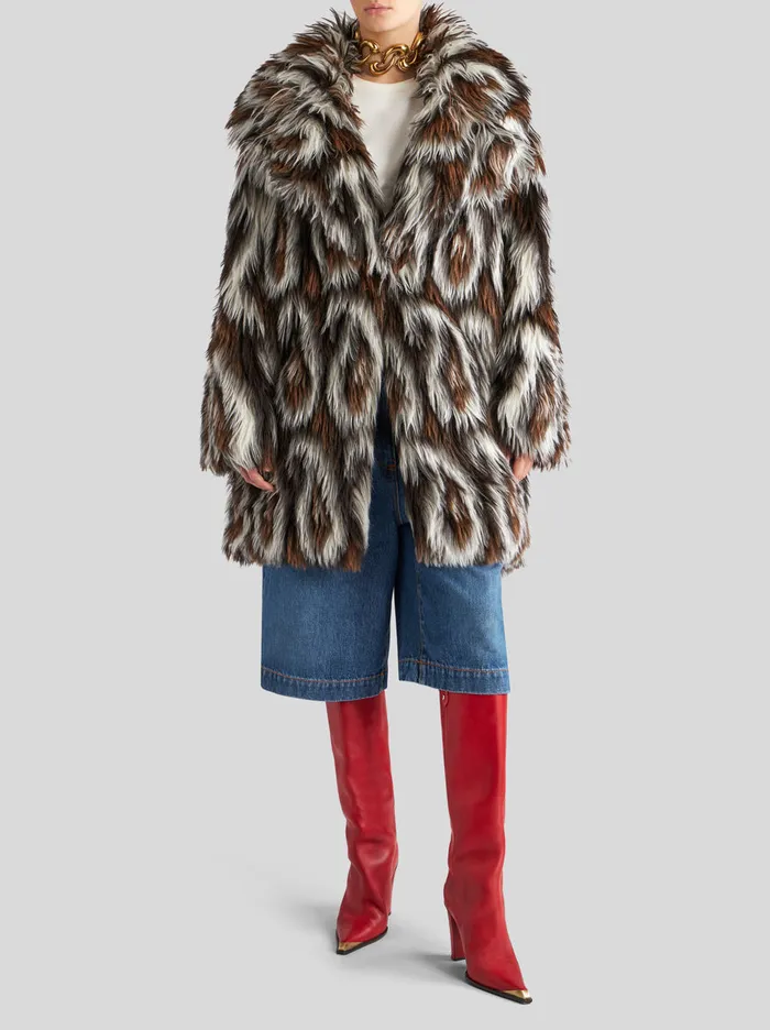 Women Paisley Jacquard Coat Etro Coats And Outerwear