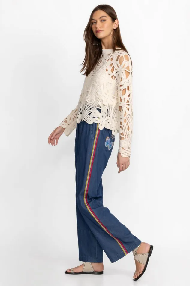 Women PARADISIO DENIM PANT Denim Blue Johnny Was Bottoms