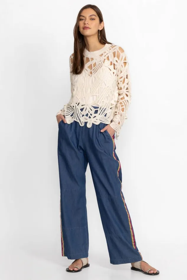 Women PARADISIO DENIM PANT Denim Blue Johnny Was Bottoms Women PARADISIO DENIM PANT Denim Blue Johnny Was Bottoms