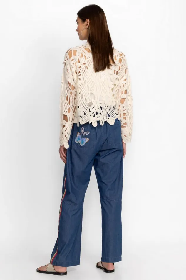 Women PARADISIO DENIM PANT Denim Blue Johnny Was Bottoms Women PARADISIO DENIM PANT Denim Blue Johnny Was Bottoms