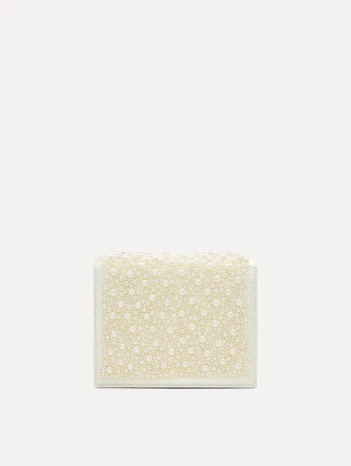 Women Pearl Embroidered Mini TRO Bag Pearl Oscar De La Renta Handbags Women Pearl Embroidered Mini TRO Bag Pearl Oscar De La Renta Handbags