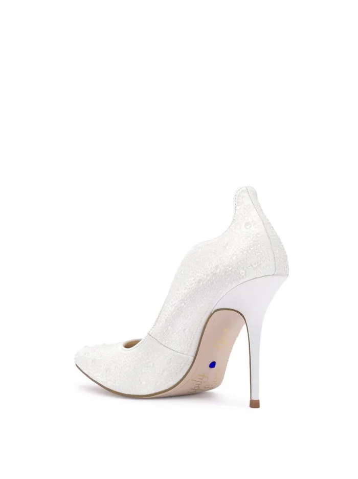 Women Pumps Jessica Simpson Wayva High Heel In White