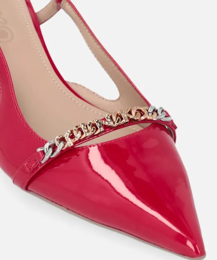 Women Pumps Pinko Patent Pointedtoe Slingback Pumps Red Women Pumps Pinko Patent Pointedtoe Slingback Pumps Red