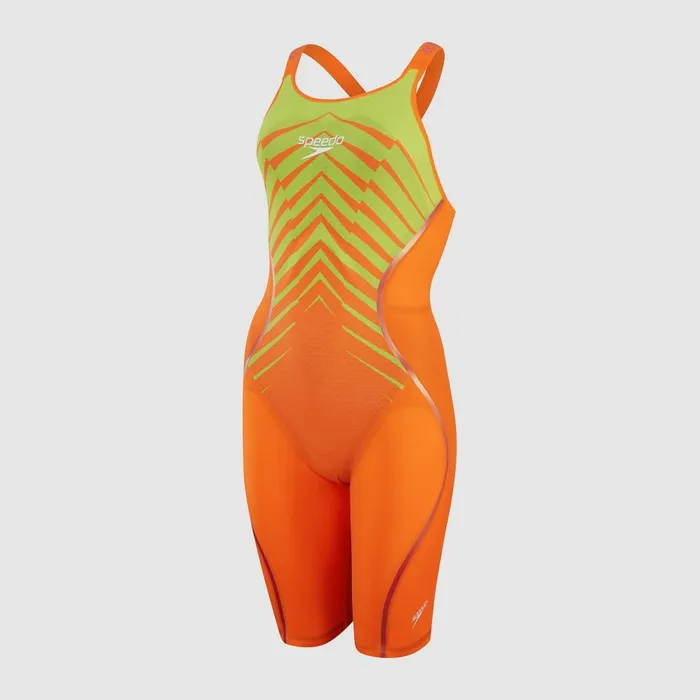 Women Racing Suits Speedo Women039s Fastskin LZR Pure Intent Closedback Kneeskin OrangeGreen Women Racing Suits Speedo Women039s Fastskin LZR Pure Intent Closedback Kneeskin OrangeGreen