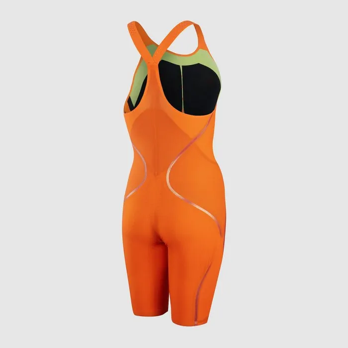 Women Racing Suits Speedo Women039s Fastskin LZR Pure Intent Closedback Kneeskin OrangeGreen Women Racing Suits Speedo Women039s Fastskin LZR Pure Intent Closedback Kneeskin OrangeGreen