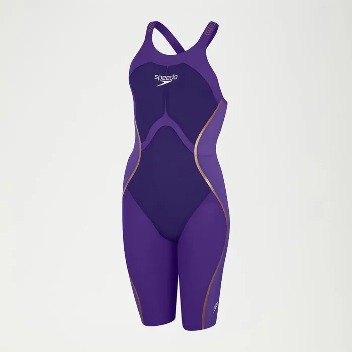 Women Racing Suits Speedo Womens Fastskin LZR Pure Intent Openback Kneeskin Violet Women Racing Suits Speedo Womens Fastskin LZR Pure Intent Openback Kneeskin Violet