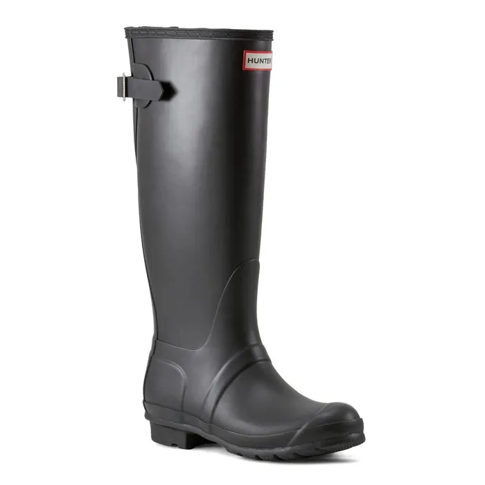 Women Rain Boots Hunter Boots Original Back Adjustable Tall Rain Boots Black Women Rain Boots Hunter Boots Original Back Adjustable Tall Rain Boots Black