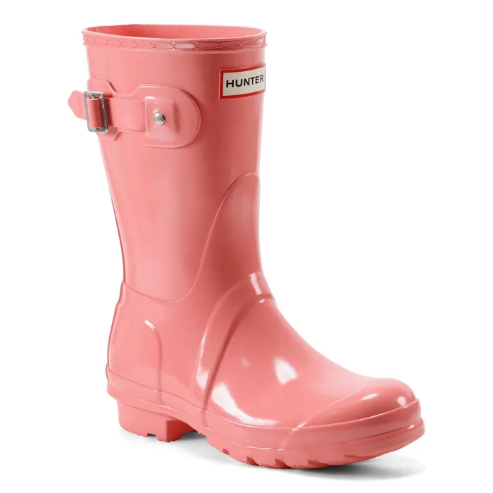 Women Rain Boots Hunter Boots Original Short Gloss Rain Boots Medium Pink Women Rain Boots Hunter Boots Original Short Gloss Rain Boots Medium Pink