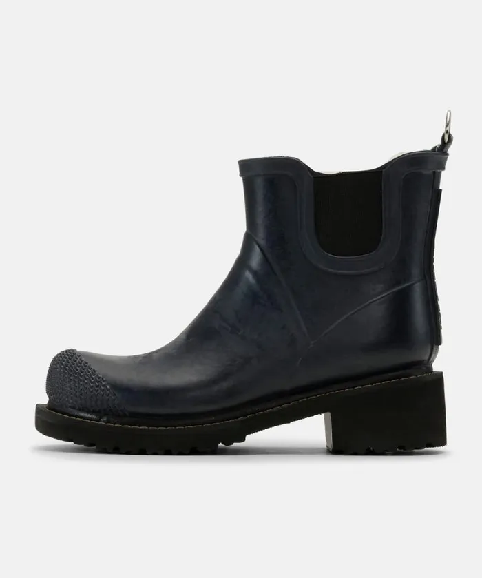 Women Rainboots Short Ilse Jacobsen Short Rubber Boots With High Heel 8211 Dark Indigo Women Rainboots Short Ilse Jacobsen Short Rubber Boots With High Heel 8211 Dark Indigo