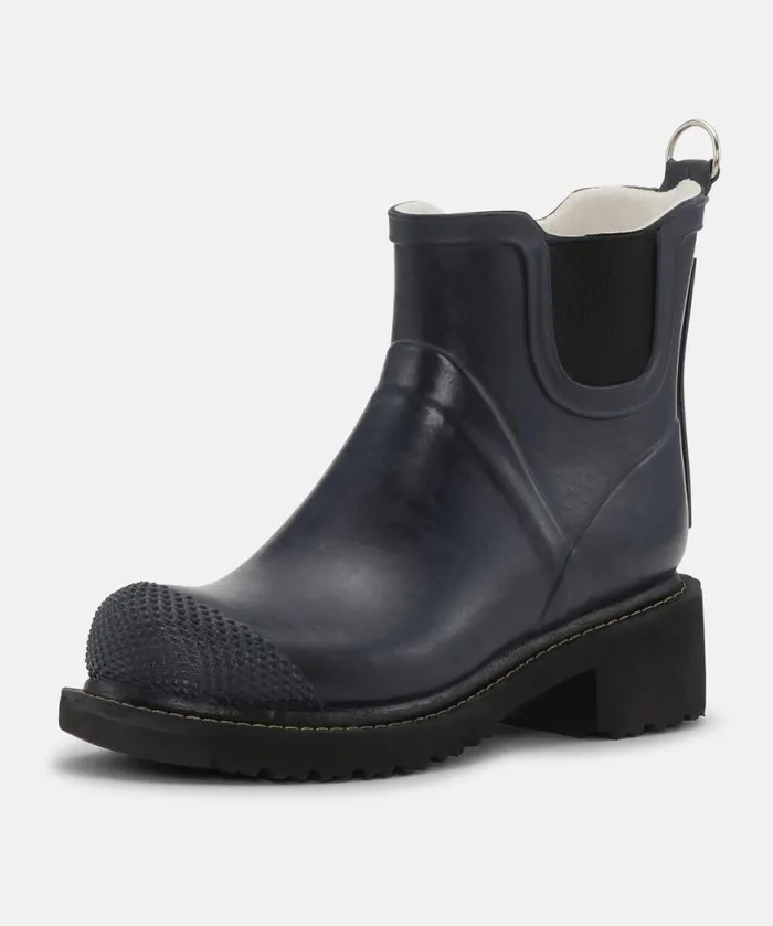 Women Rainboots Short Ilse Jacobsen Short Rubber Boots With High Heel 8211 Dark Indigo Women Rainboots Short Ilse Jacobsen Short Rubber Boots With High Heel 8211 Dark Indigo